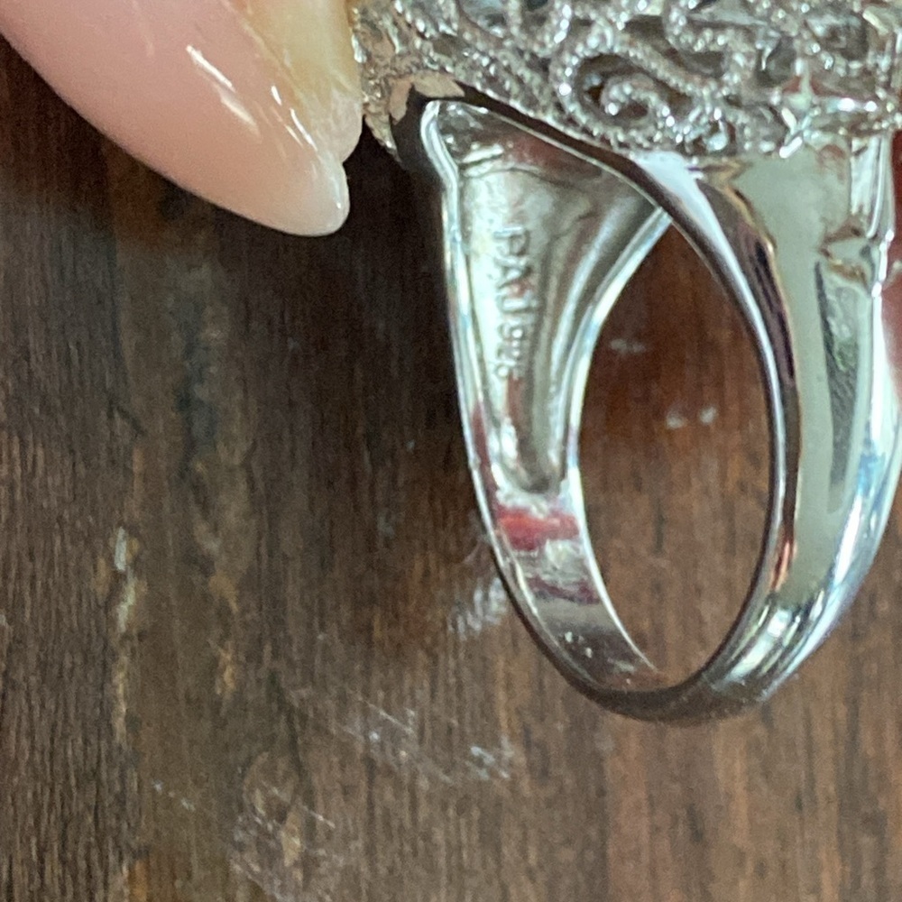Multicolor Gemstone Silver Ring - Picture 5 of 6